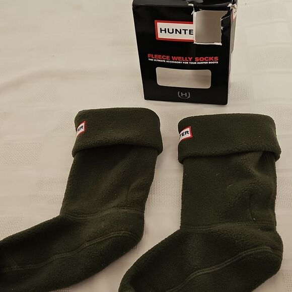 Hunter Kid's Welly Sock Green 11-13 - Picture 16 of 16
